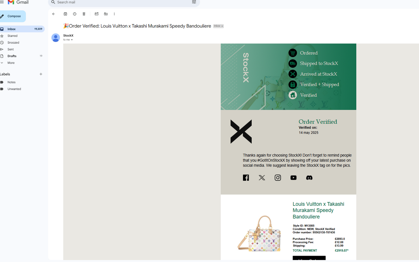 FlipLand Stockx reciepts®